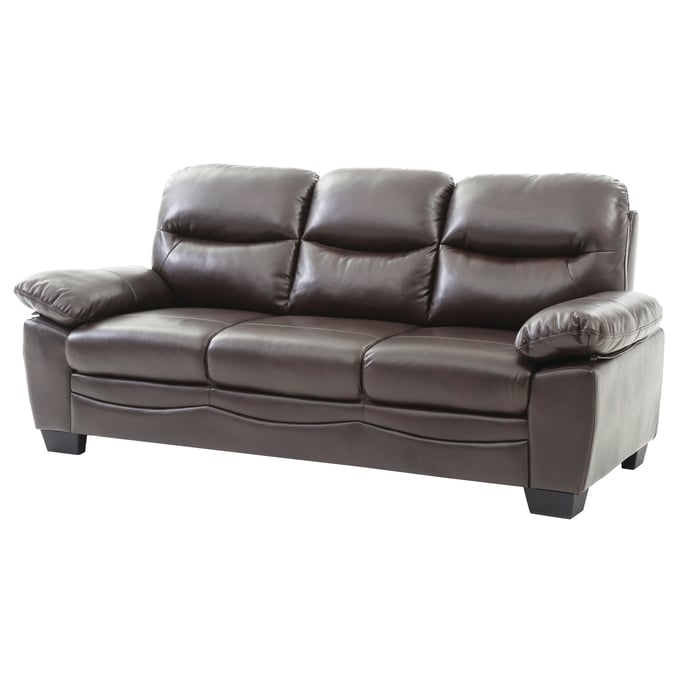 Glory Furniture Marta Dark Brown Faux Leather Sofa GLRY-G674-S