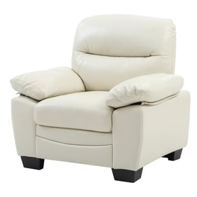 Glory Furniture Marta Pearl Faux Leather Chair