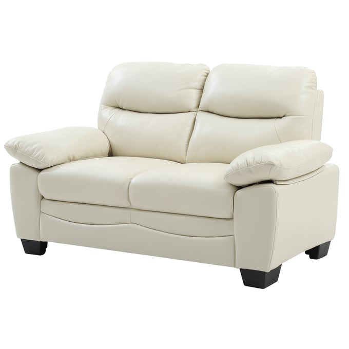 Glory Furniture Marta Pearl Faux Leather Loveseat GLRY-G675-L