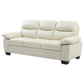 Glory Furniture Marta Pearl Faux Leather Sofa