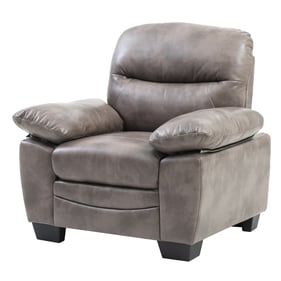 Glory Furniture Marta Gray Faux Leather Chair