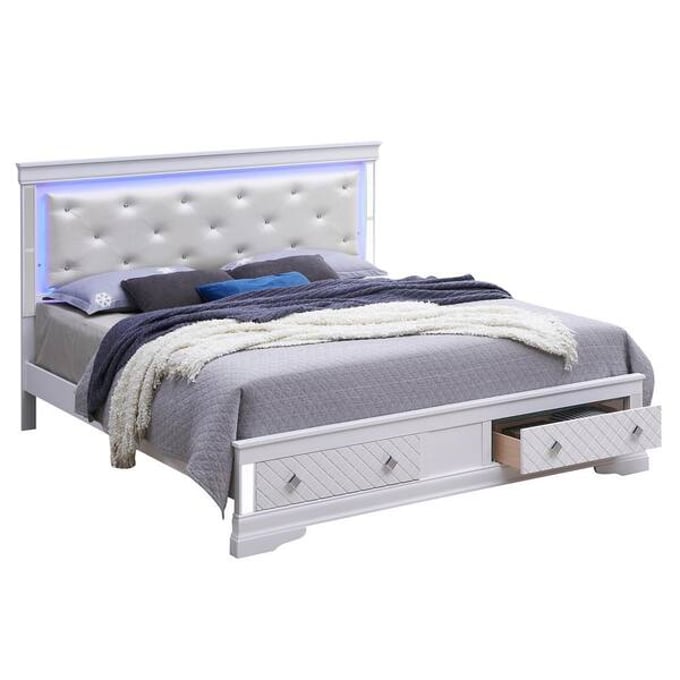 Glory Furniture Verona Silver Twin Strage Bed GLRY-G6790B-TSB2