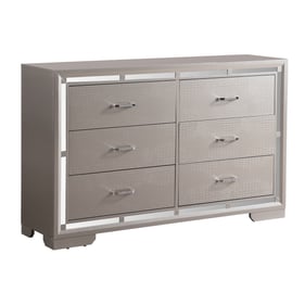 Glory Furniture Alana Silver Champagne Dresser