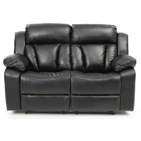 Glory Furniture Daria Black Reclining Loveseat