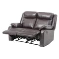 Glory Furniture Ward G760A-RL Dark Brown Double Reclining Love Seat