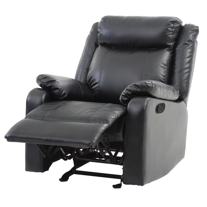 Glory Furniture Ward Black Faux Leather Rocker Recliner GLRY-G761A-RC