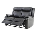 Glory Furniture Ward G761A-RL Black Reclining Love Seat