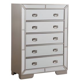 Glory Furniture Hollywood Hills Silver Champagne 5 Drawers Chest