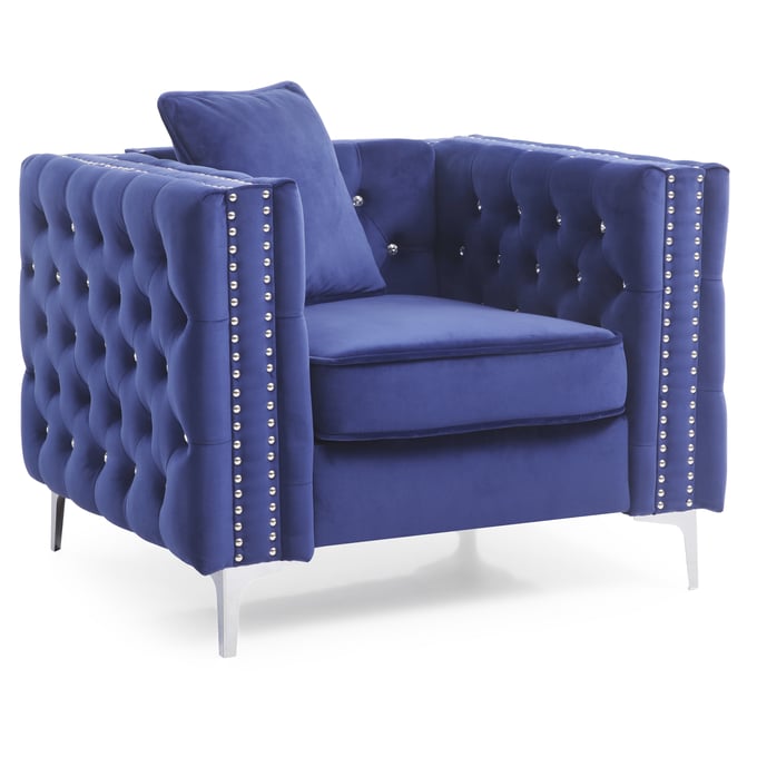 Glory Furniture Paige Blue Velvet Chair GLRY-G829A-C