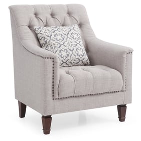 Glory Furniture Charleston Light Gray Fabric Chair