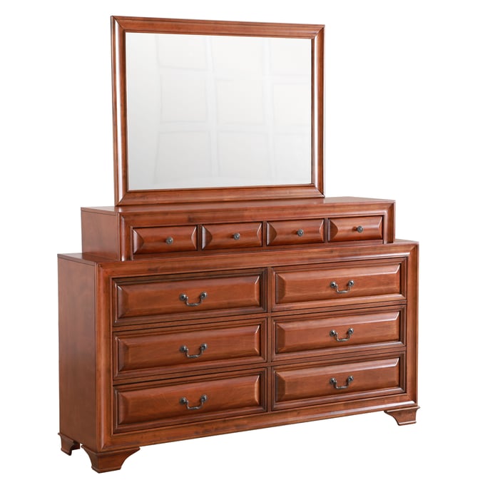 Glory Furniture LaVita Oak Dresser and Mirror GLRY-G8850-DRMR