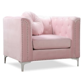 Glory Furniture Pompano Pink Velvet Chair