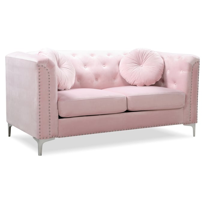 Glory Furniture Pompano Pink Velvet Loveseat GLRY-G894A-L