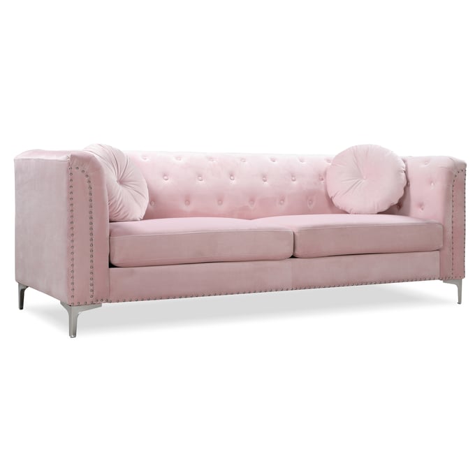 Glory Furniture Pompano Pink Velvet Sofa GLRY-G894A-S