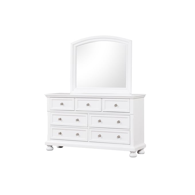 Glory Furniture Meade White Dresser And Mirror GLRY-G8975-DRMR