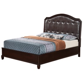 Glory Furniture Triton Cappuccino Faux Leather King Bed