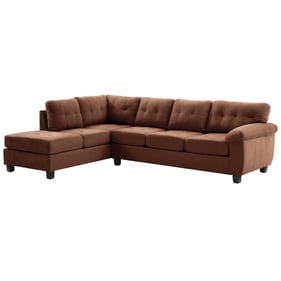 Glory Furniture Gallant Chocolate Microsuede Sectional