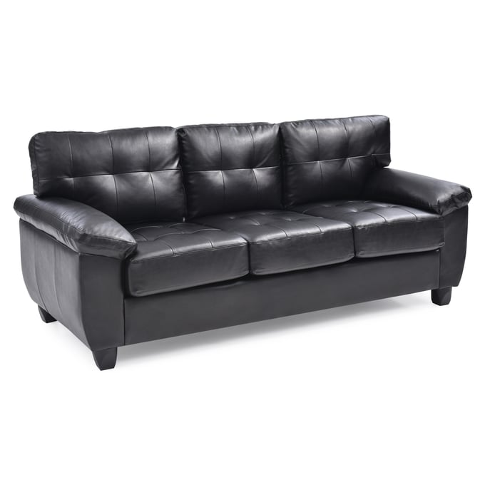 Glory Furniture Gallant Black Faux Leather Sofa GLRY-G903A-S