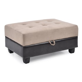 Glory Furniture Gallant Chocolate Mocha Microsuede Ottoman