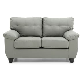 Glory Furniture Gallant Gray Faux Leather Loveseat