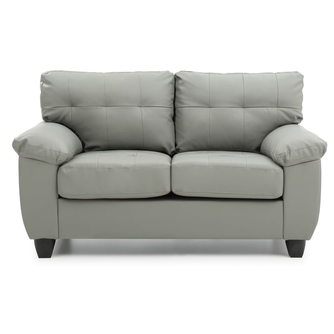 Glory Furniture Gallant Gray Faux Leather Loveseat GLRY-G912A-L