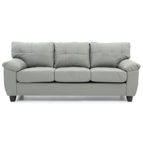 Glory Furniture Gallant Gray Faux Leather Sofa