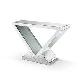 Glory Furniture Mirror LED Lighting Console Table