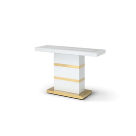 Glory Furniture White Gold Console Table