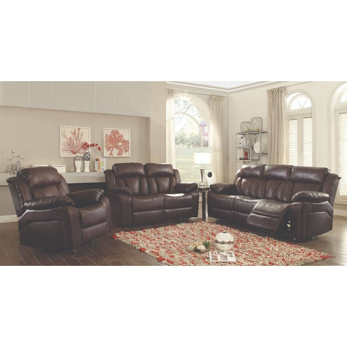 Glory Furniture Daria Dark Brown 3pc Living Room Set GLRY-G686-LR-S4