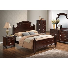 Glory Furniture Summit Cappuccino 2pc Bedroom Set with Queen Bed