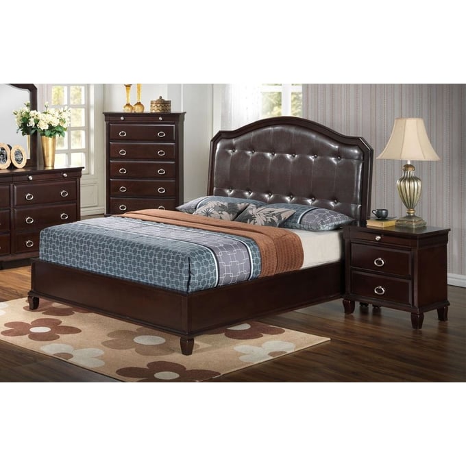 Glory Furniture Triton Cappuccino 2pc Bedroom Set with Queen Bed GLRY-G9000A-BR-S3