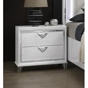 Galaxy Home Prism Light Pearl 2 Drawer Nightstand