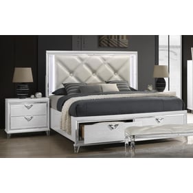 Galaxy Home Prism Light Pearl 2pc King Bedroom Set