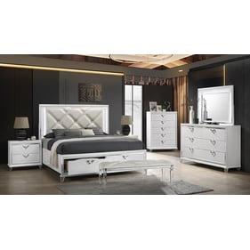 Galaxy Home Prism Light Pearl 5pc Queen Bedroom Set