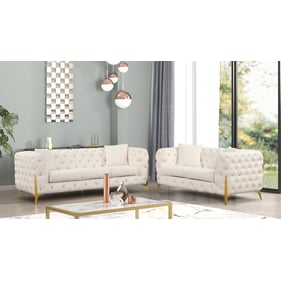 Galaxy Home Comtempo Boucle Beige 2pc Living Room Set