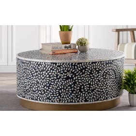 Galaxy Home Luxe Navy Blue Coffee Table