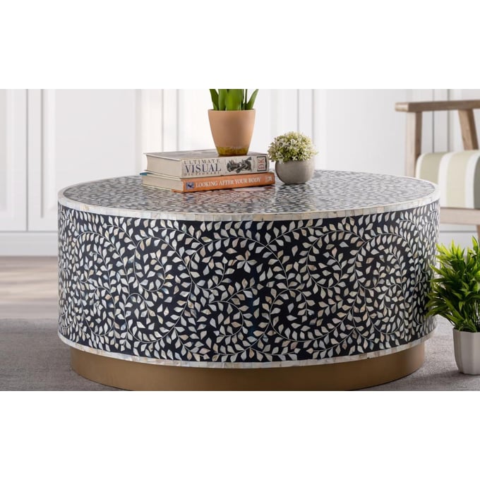 Galaxy Home Luxe Navy Blue Coffee Table GLXY-601955549967