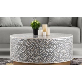 Galaxy Home Luxe Gray Coffee Table