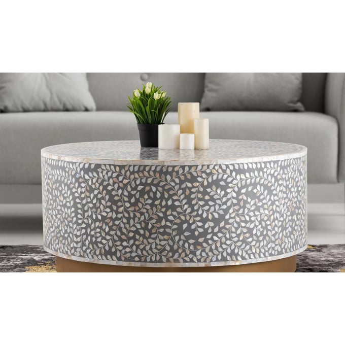 Galaxy Home Luxe Gray Coffee Table GLXY-601955549981