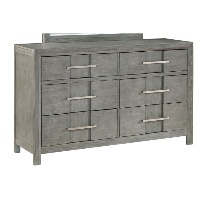 Galaxy Home Kenzo Gray 6 Drawer Dresser GLXY-601955550468