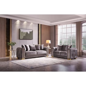 Galaxy Home Impreza Gray 2pc Living Room Set