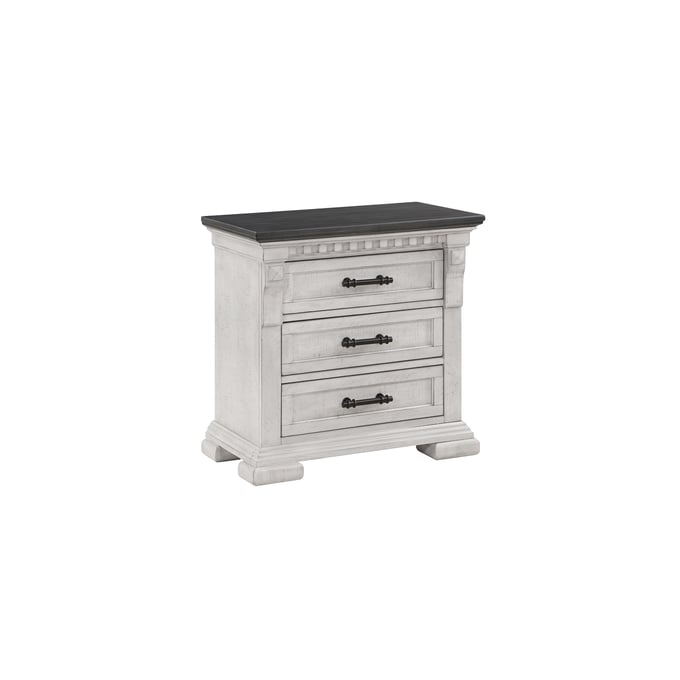 Galaxy Home Faith Collection Antique White 3 Drawer Night Stand GLXY-601955550925