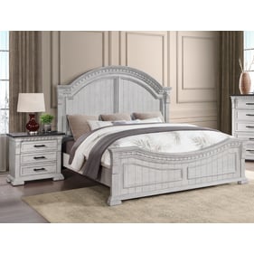 Galaxy Home Faith Collection Antique White 4pc King Bedroom Set