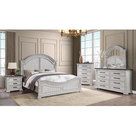 Galaxy Home Faith Collection Antique White 5pc Queen Bedroom Set