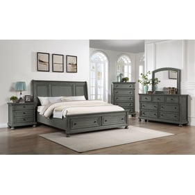 Galaxy Home Jackson Gray 5pc King Bedroom Set