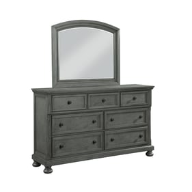 Galaxy Home Jackson Gray Dresser and Mirror