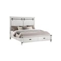 Loretta Traditional Style Queen Bed Made with wood in Silver