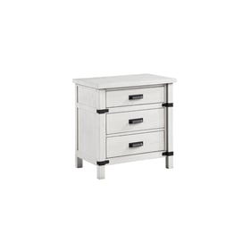 Galaxy Home Loretta Silver 3 Drawer Night Stand