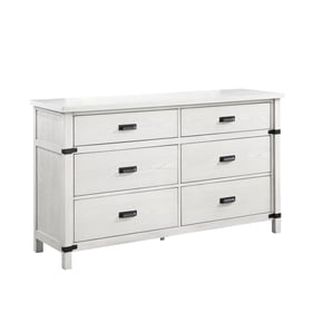 Galaxy Home Loretta Silver 6 Drawer Dresser