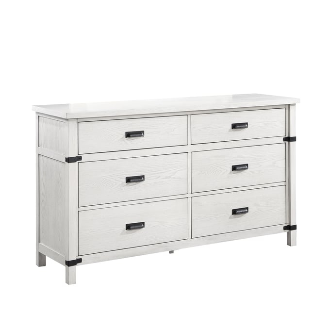 Galaxy Home Loretta Silver 6 Drawer Dresser GLXY-601955551243